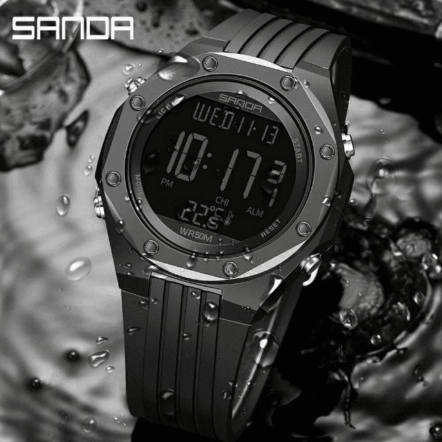 Sanda 6028 Waterproof 50m Original Watch For Men