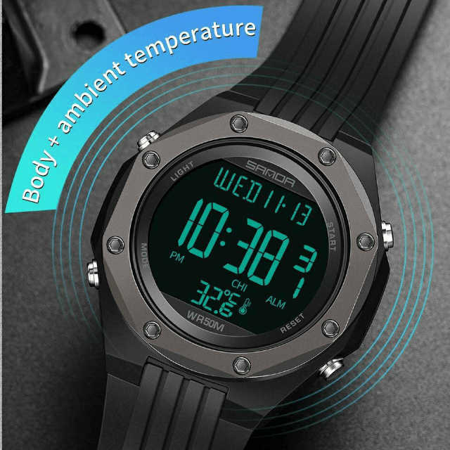 Sanda 6028 Waterproof 50m Original Watch For Men