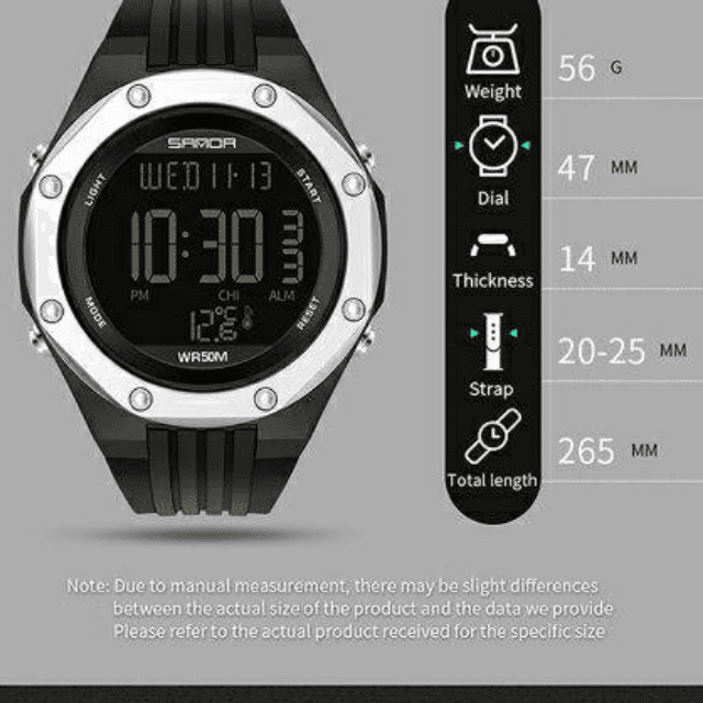 Sanda 6028 Waterproof 50m Original Watch For Men