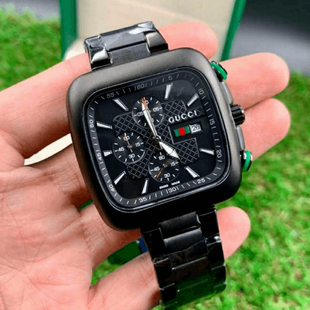 Gucci Square Shape Chain Watch.