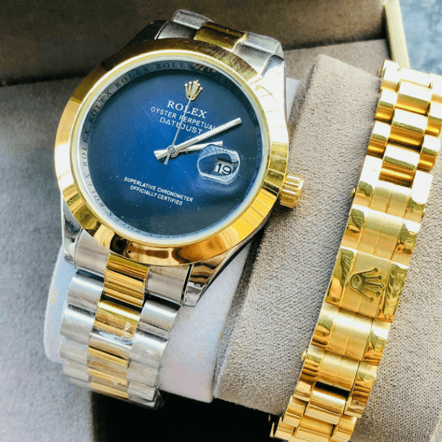 Original Rolex Date Watch With Box+rolex Bracelet.