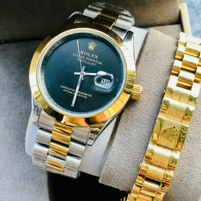 Original Rolex Date Watch With Box+rolex Bracelet.