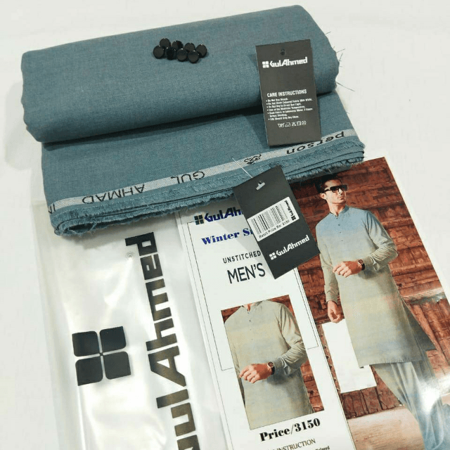 Gul Ahmed Men's Winter Collection Fabric 4.0 Meters