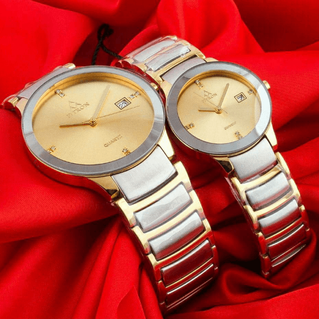 Fitron Pair Date Watch For Men And Women