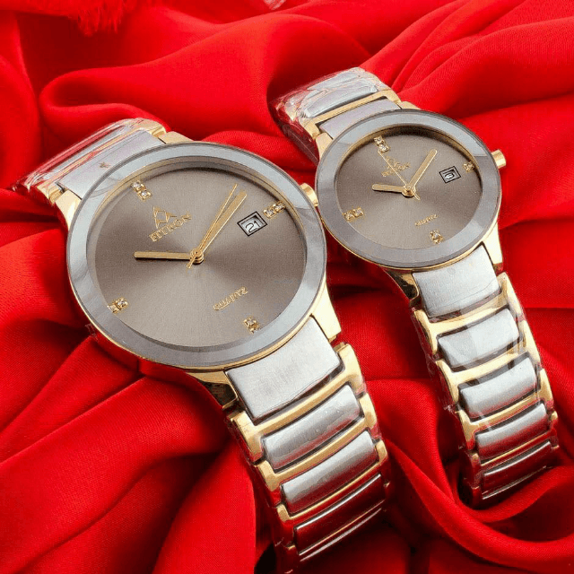 Fitron Pair Date Watch For Men And Women