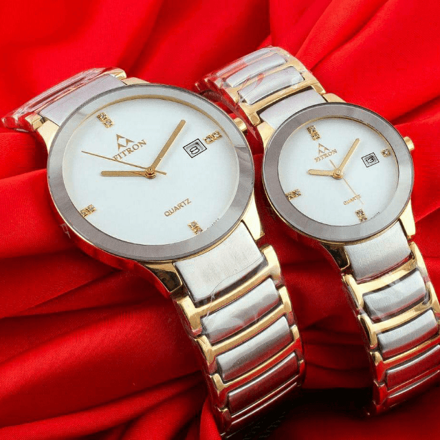 Fitron Pair Date Watch For Men And Women