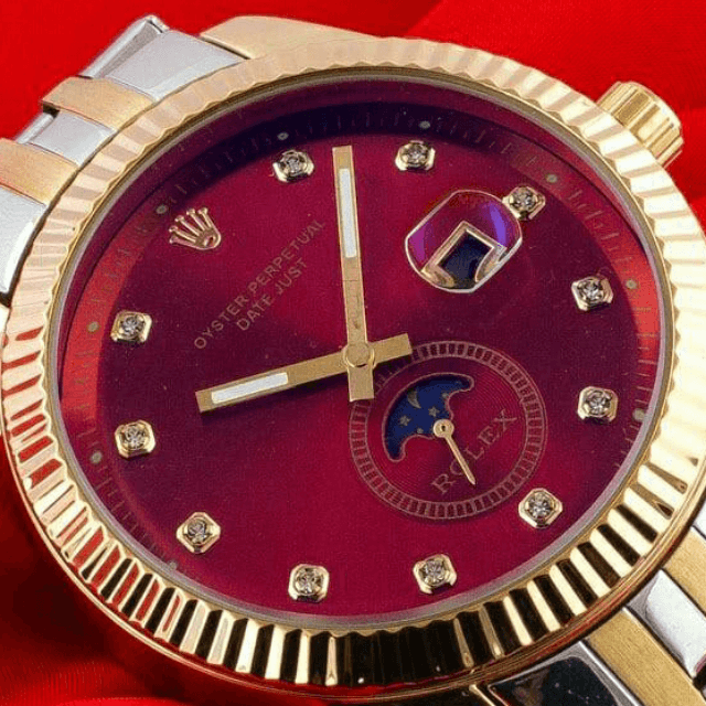Rolex Steel Chain Date Watch For Men.