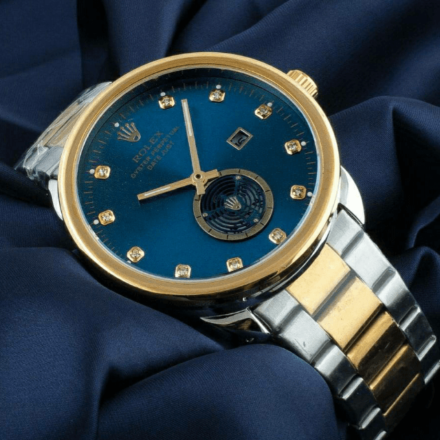 Rolex Steel Chain Date Watch For Men.