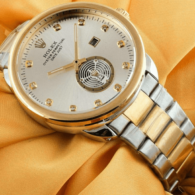Rolex Steel Chain Date Watch For Men.