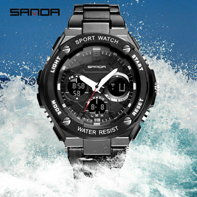 Sanda Dual Time Day+date Watch.